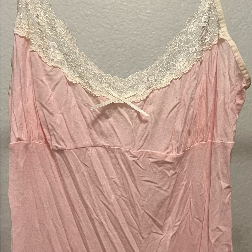 Pink Lace Trim Nig
